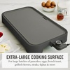 image:imageMartha Stewart 12 x 22 Electric Griddle XL Ceramic NonstickFlat Top Cooking Surface Adjustable Temperature Dial Drip Tray Dishwasher Safe 1500W Fast Even Heating Pancakes amp Eggs Linen CreamCaviar Gray